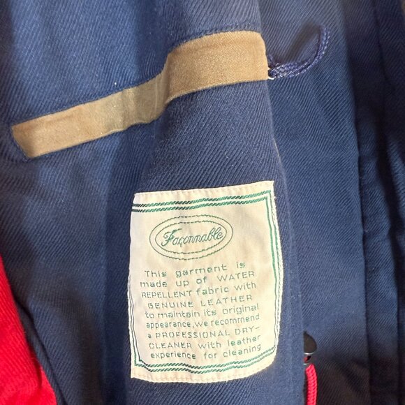 Vintage Faconnable Field Coat Jacket Brown 80s 90s Hong Kong Medium - Picture 7 of 12